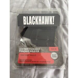 Blackhawk Leather Tuckable Pancake Holster size 9 Right Handed S&W M&P